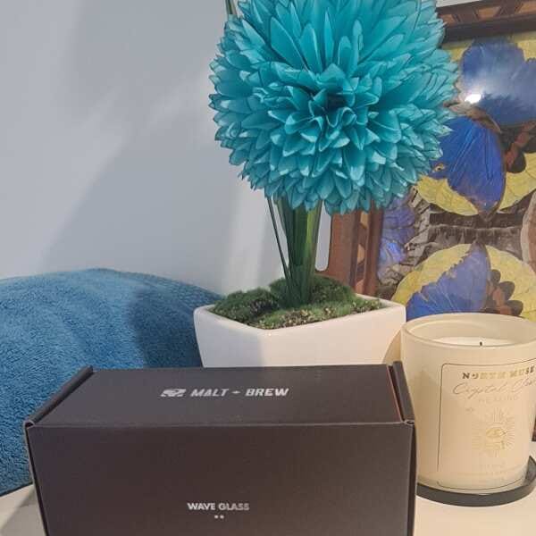 Customer photo review of M&B Whisky Wave Glass Set