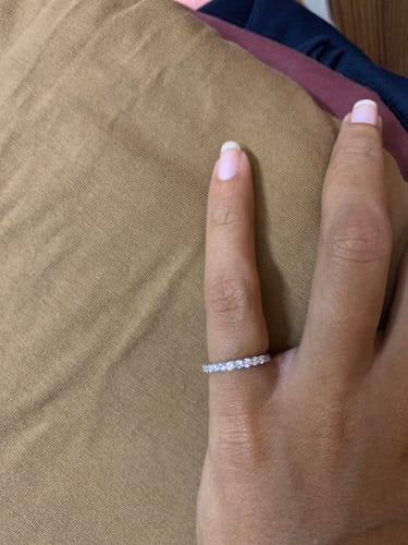 Customer photo review of Half Eternity Wedding Band