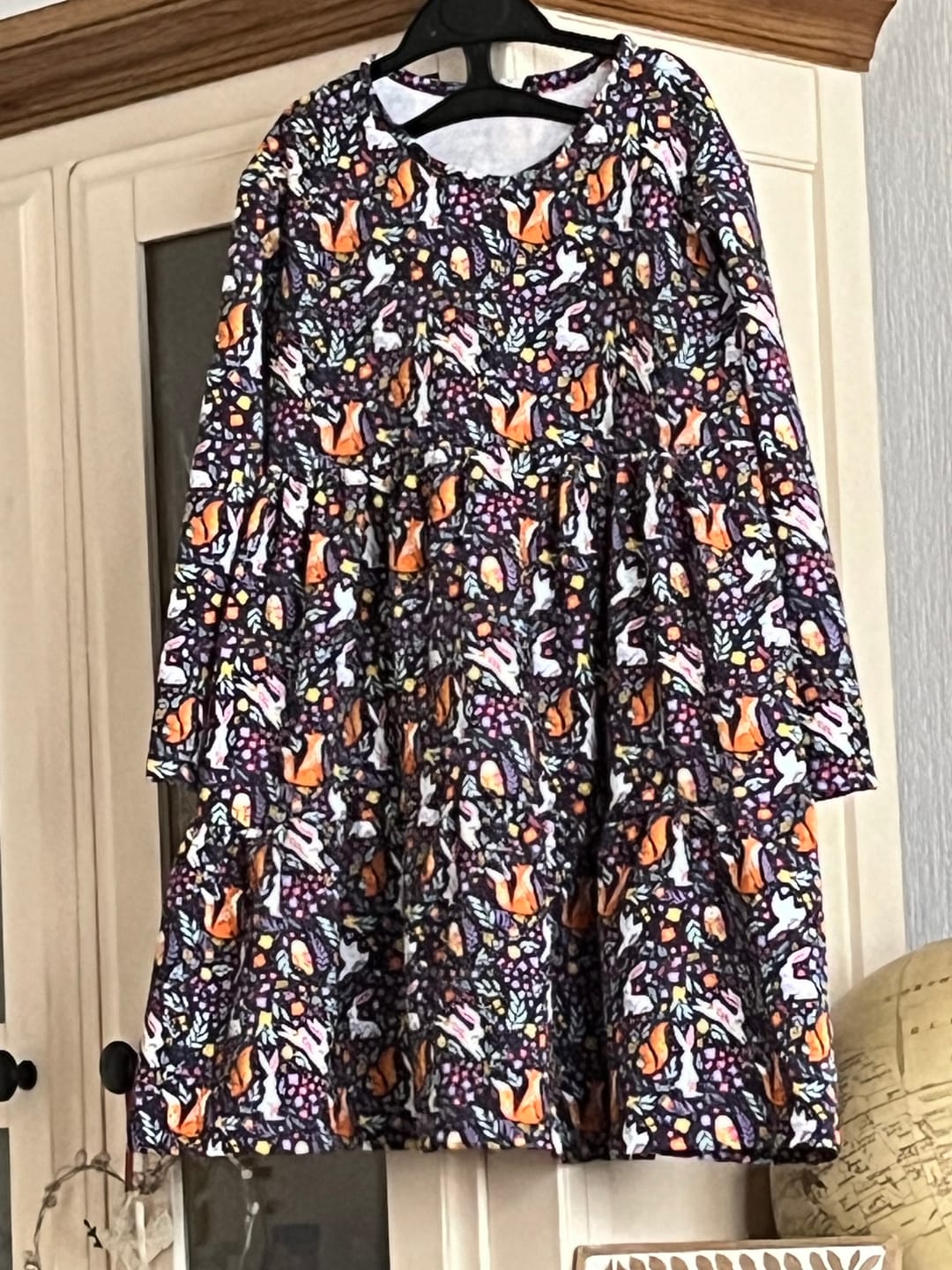 Customer photo review of Forest Animals on Deep Purple French Terry Fabric