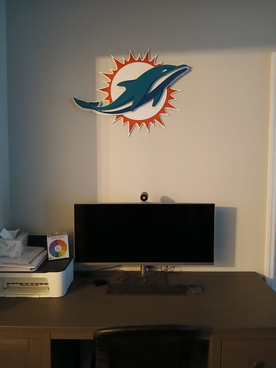 Customer photo review of Miami Dolphins 3D Vintage Metal Wall Art