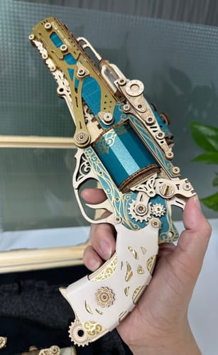 Customer photo review of Steam Revolver 3D Wooden Puzzle