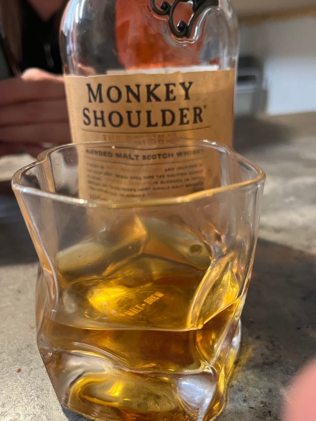 Customer photo review of M&B Whisky Wave Glass Set