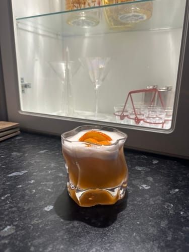 Customer photo review of M&B Whisky Wave Glass Set