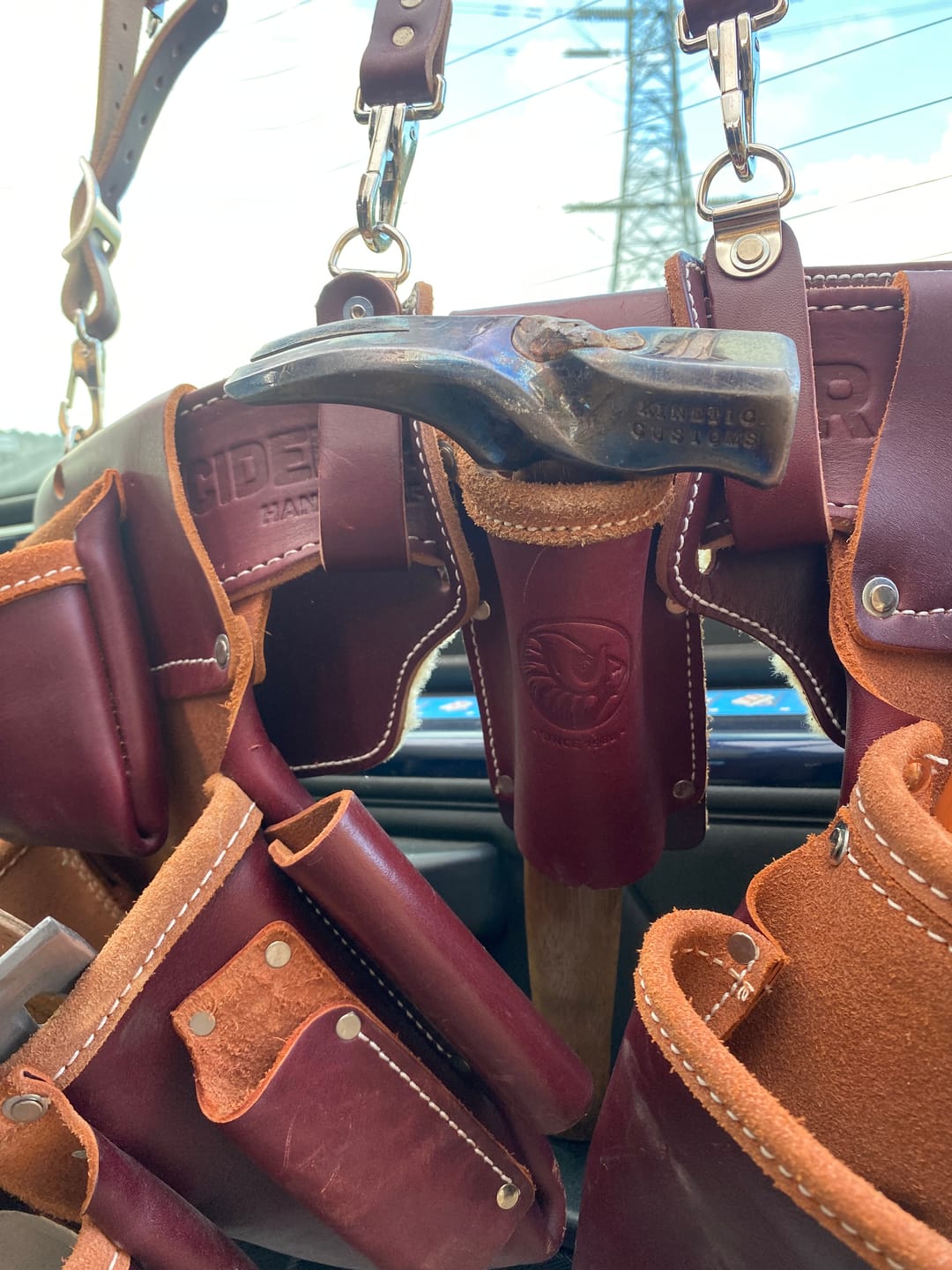Customer photo review of Occidental Leather Toolbelts | 5518 - No Slap Hammer holder