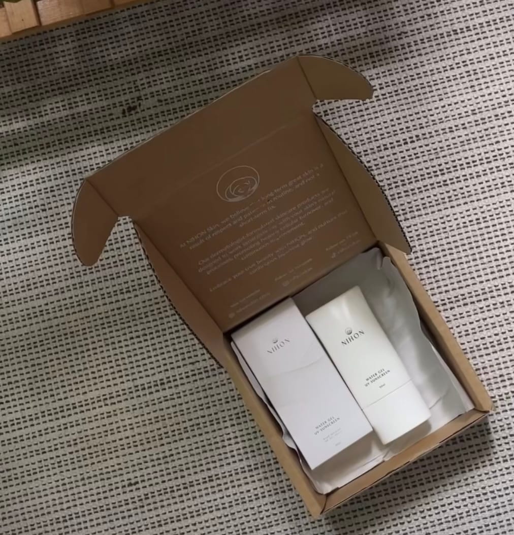 Customer photo review of Water Gel UV Sunscreen