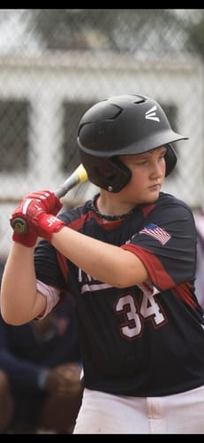 Customer photo review of Jax Model One Batting Gloves | Cherry Red | Pro Cuff
