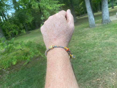 Customer photo review of FREE Today: Attract Good Fortune Tibetan Om Mani Padme Hum Carved Zakiram Goddess of Wealth Amulet Bracelet