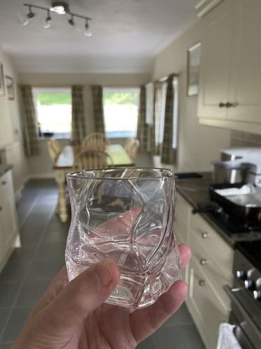 Customer photo review of M&B Whisky Wave Glass Set