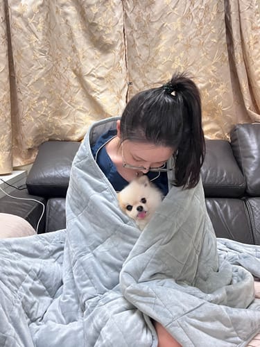 Customer photo review of Tidur Weighted Blankets
