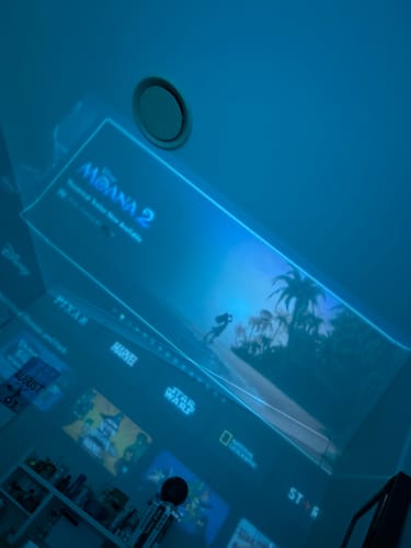 Customer photo review of MovieHub™ Ultra HD Projector + FREE Projector Screen
