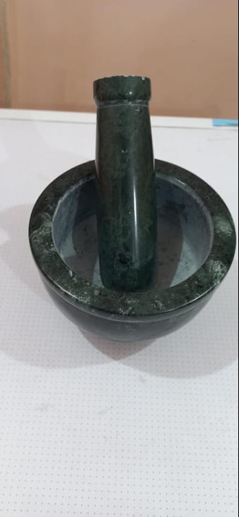 Customer photo review of Mortar and Pestle, Green - Handicraft Bazaar