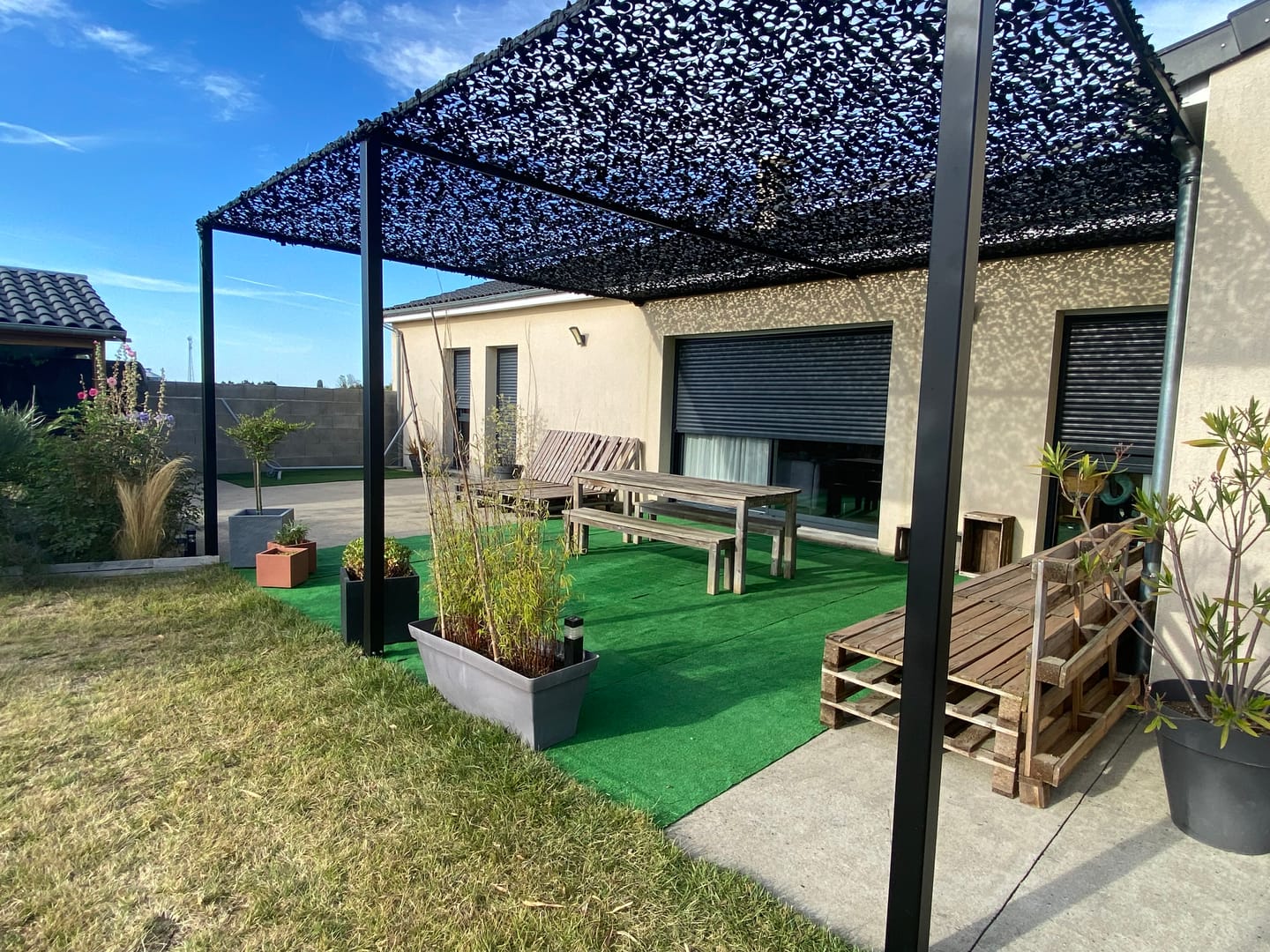 Customer photo review of Filet de camouflage renforcé noir