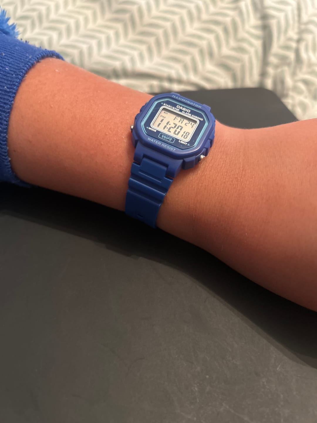 Customer photo review of Reloj Casio Vintage LA-20WH-2ADF Azul