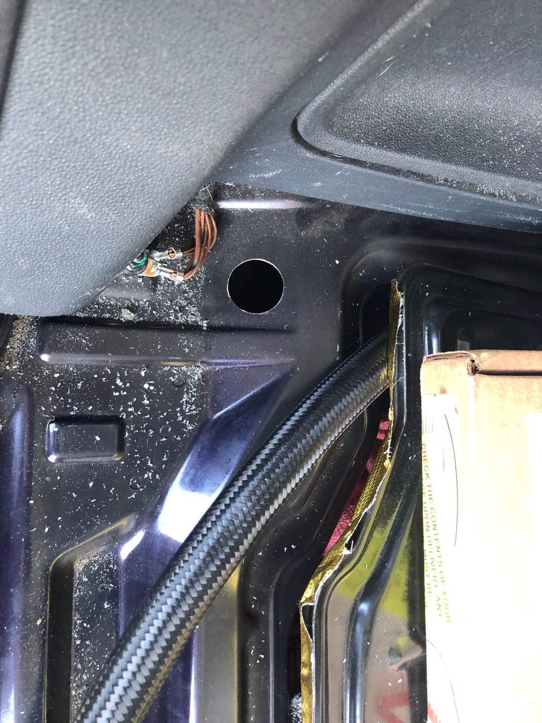 Customer photo review of -12AN Flanged Bolt in Pass Thru Bulkhead Fitting by Fluidworks