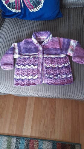 Customer photo review of Baby Mystery Knitting Box