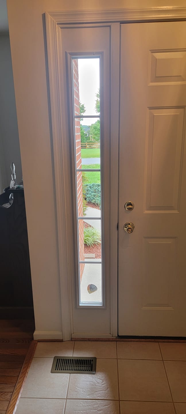 Customer photo review of Grills Between Glass 5 Lite Glass and Frame Kit (Full Sidelite)