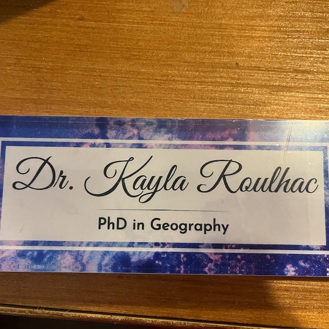 Customer photo review of Personalized Desk Name Block - Logo (Clear Background)