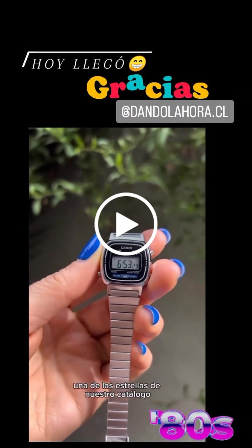 Customer video review of Reloj Casio Vintage LA670WA-2DF Plateado Azul