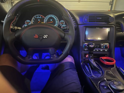 Customer photo review of Custom Steering Wheel Airbag Cover With Airbag 1997-2004 C5 Chevy Corvette