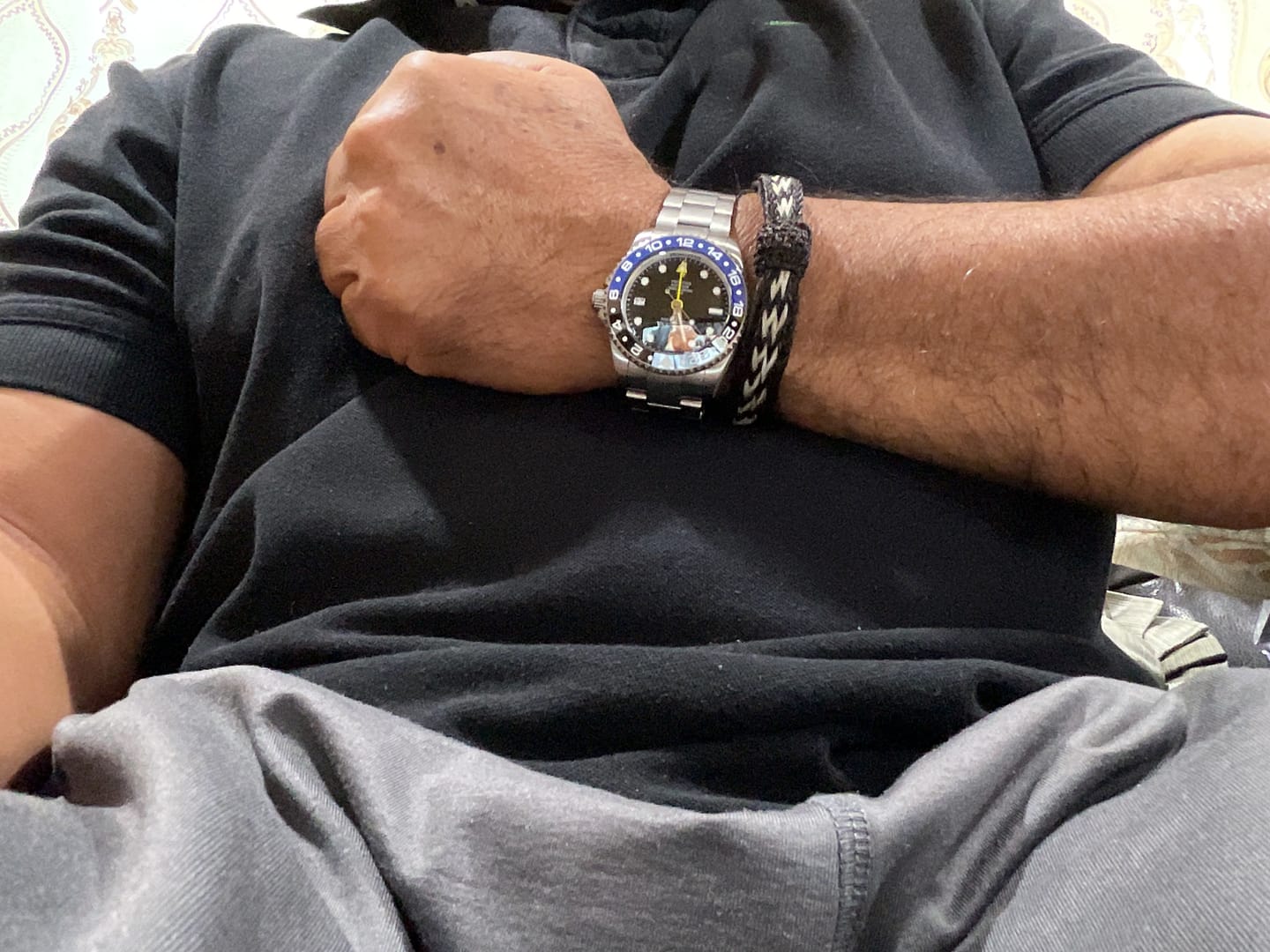 Customer photo review of Oceaneva Men's GMT TITANIUM Automatic Deep Marine Explorer 1250M Black Ceramic Bezel Watch
