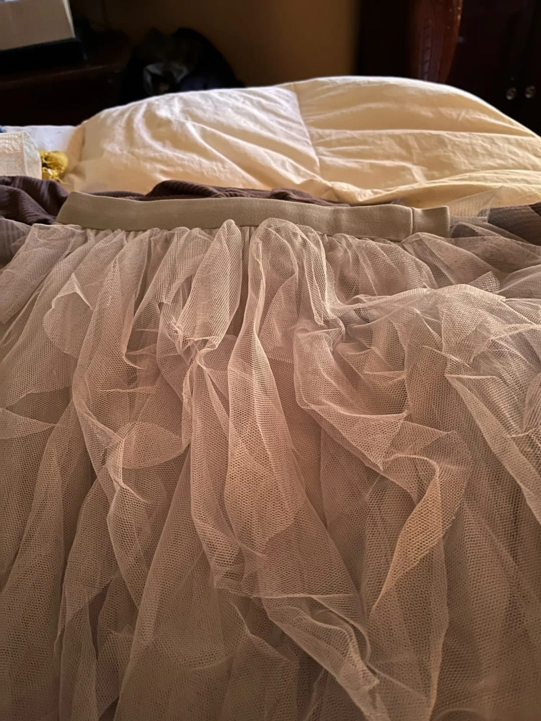 Customer photo review of Ruffle Tulle Maxi Skirt