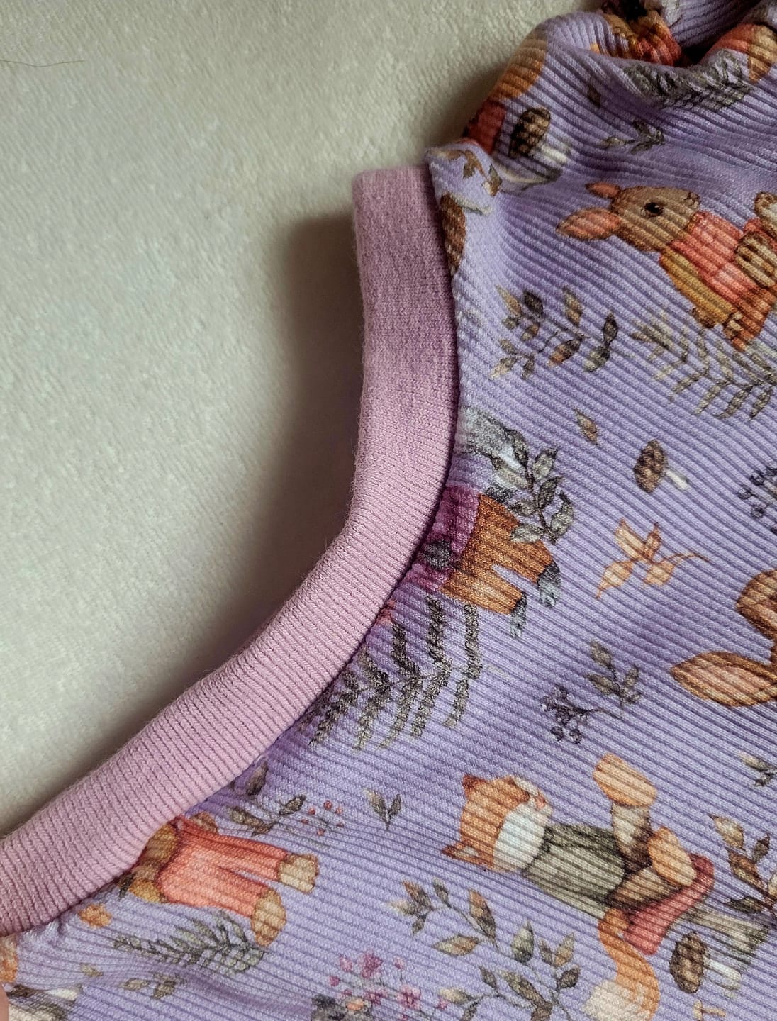 Customer photo review of Organic Ribbed Cuffs - 135cm