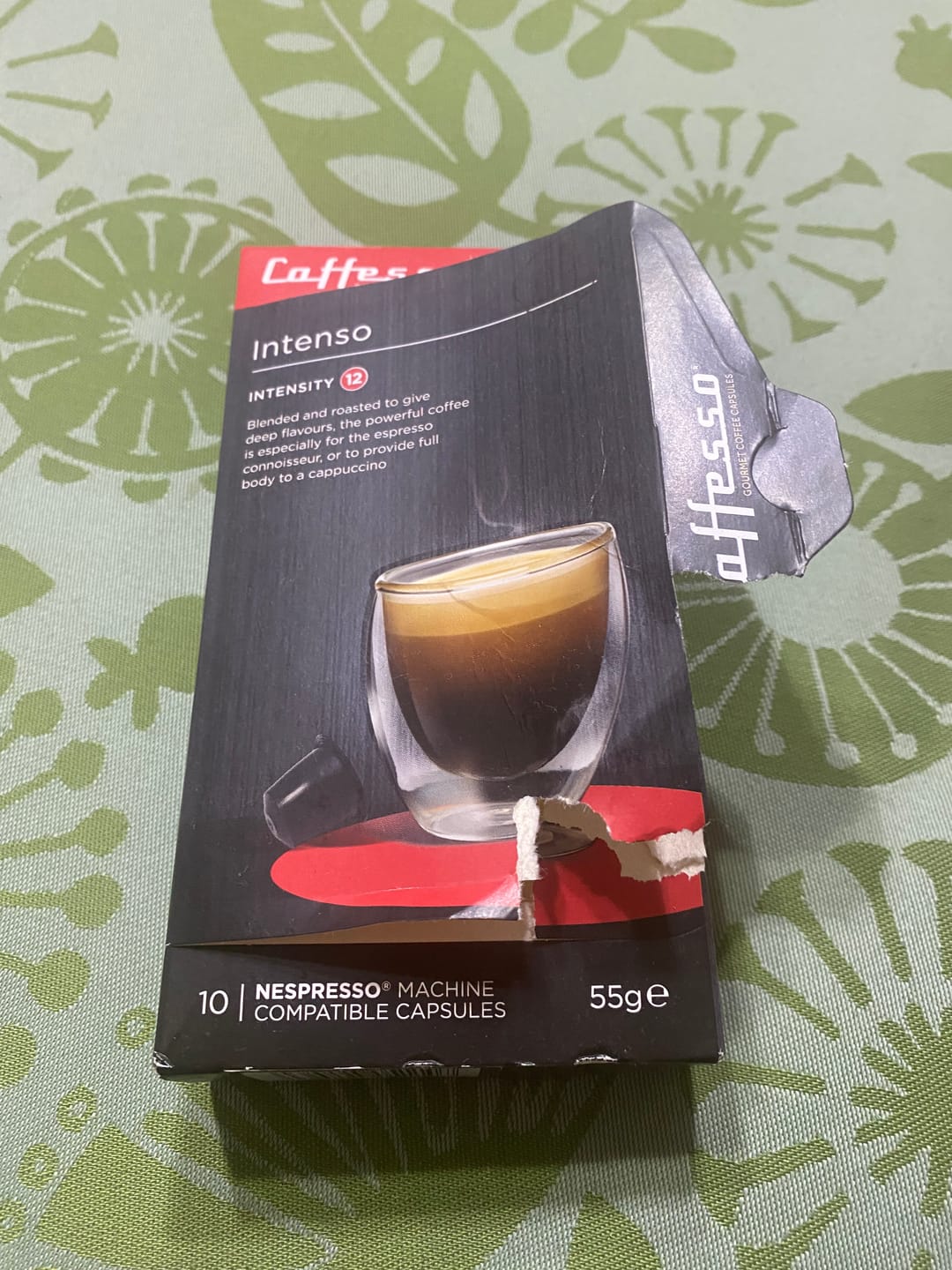 Customer photo review of Cápsula de café Intenso
