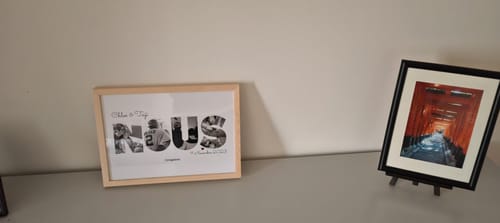 Customer photo review of Nous Lettres - Affiche Personnalisée