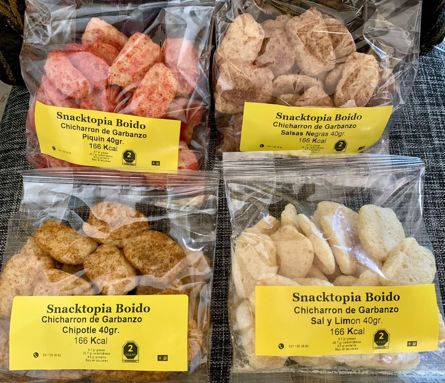 Customer photo review of Chicharrón de Garbanzo 40gr