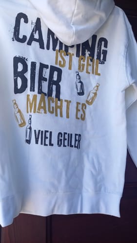 Customer photo review of Camping ist geil - Premium Hoodie Unisex
