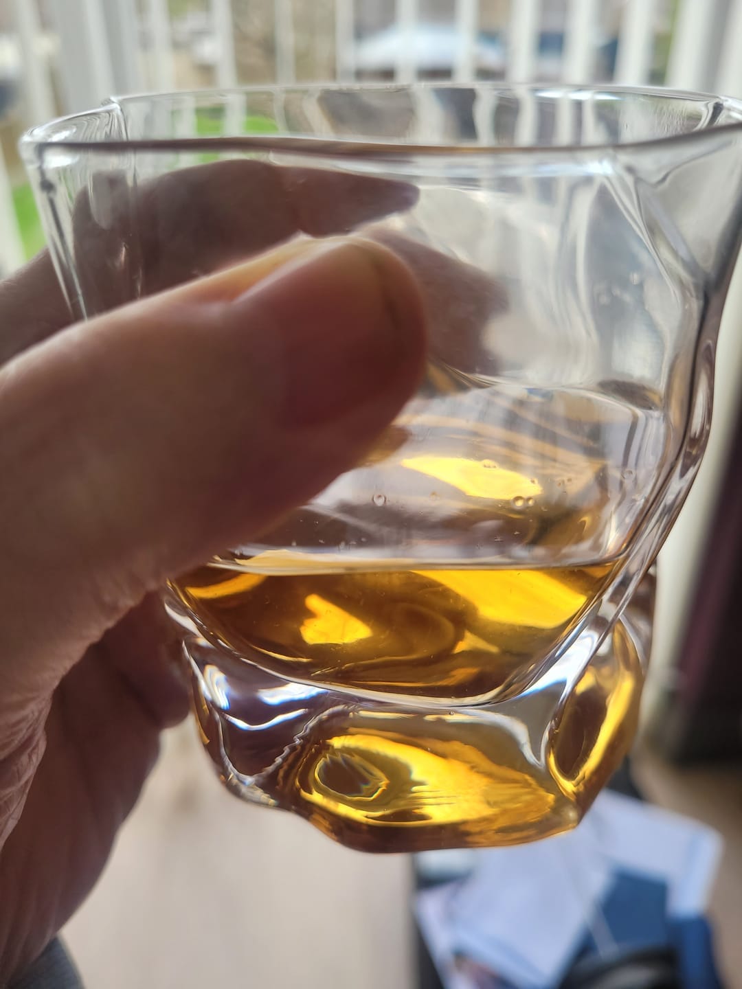 Customer photo review of M&B Whisky Wave Glass Set