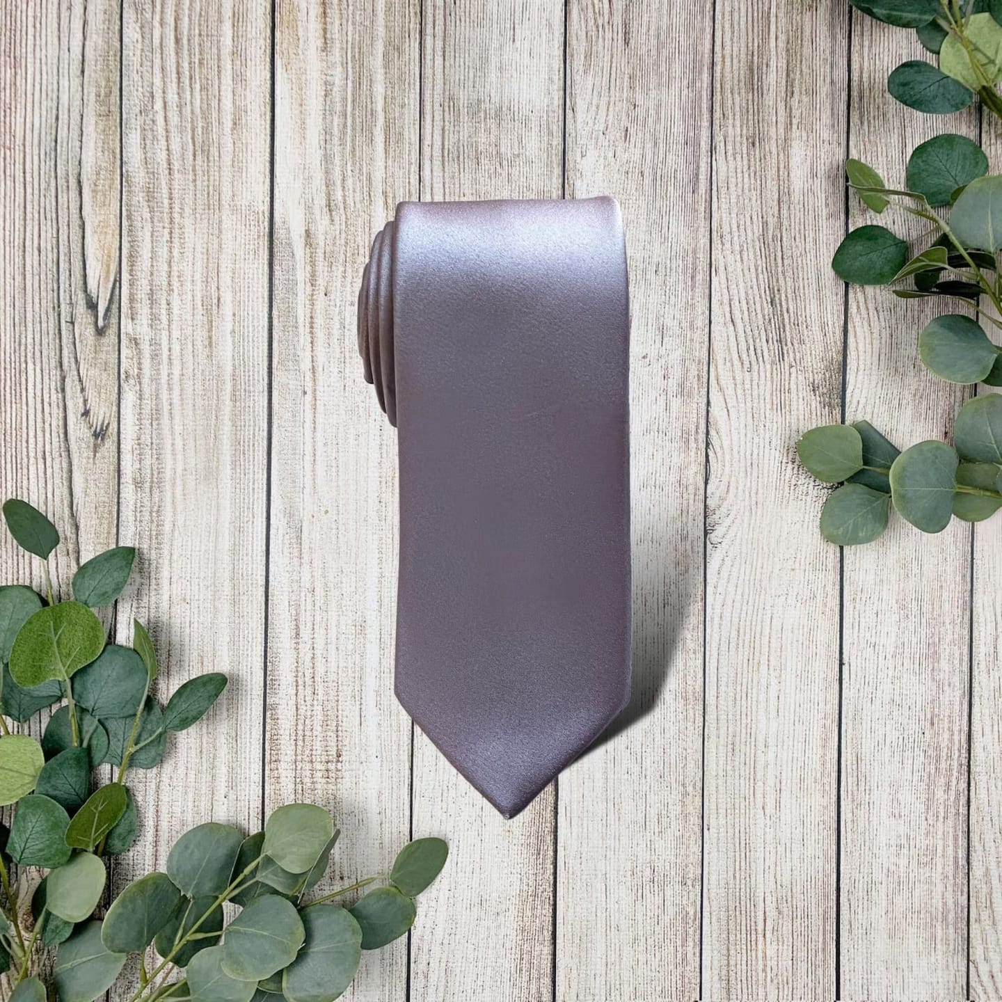 Customer photo review of Satin Lavender Haze Necktie