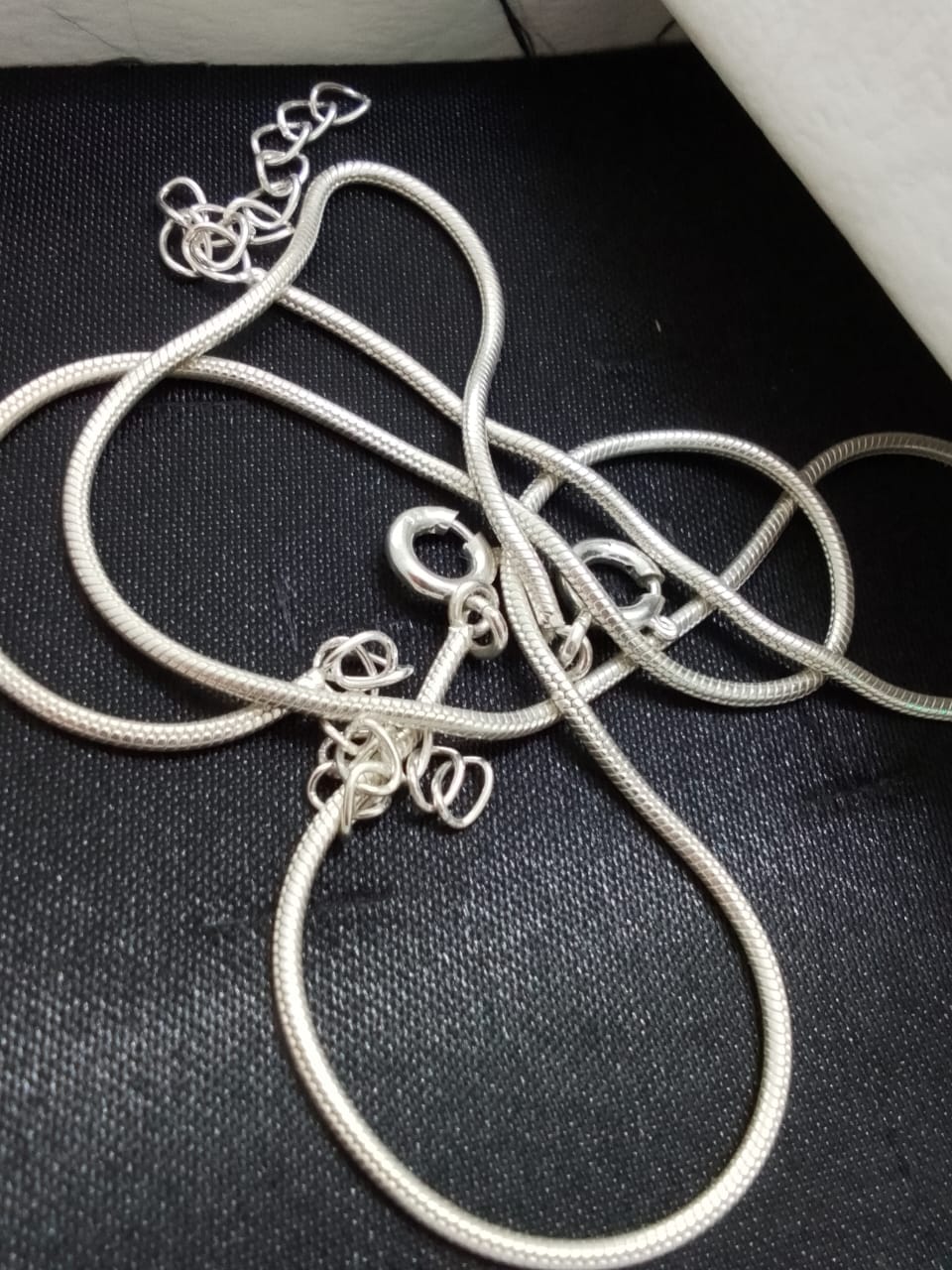 Customer photo review of Snake Chain Anklet