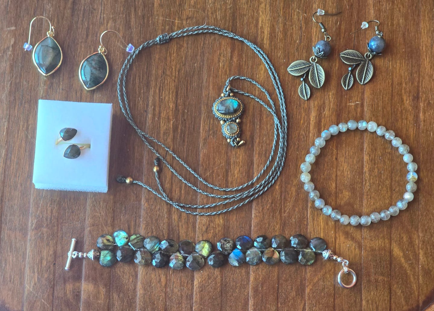Customer photo review of Boucles d'oreilles en Amazonite