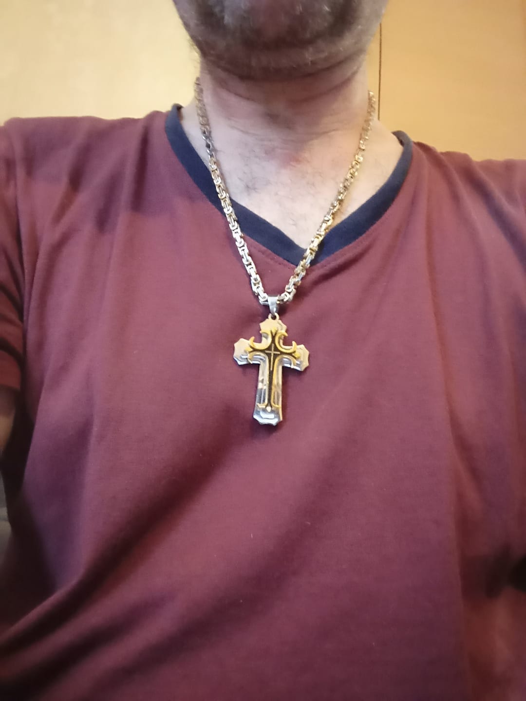 Customer photo review of Collier Croisé de l'Espoir