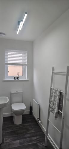 Customer photo review of Long Strip LED Black Flush Mount