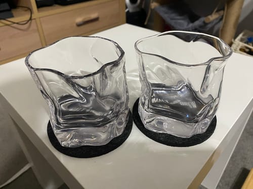 Customer photo review of M&B Whisky Wave Glass Set