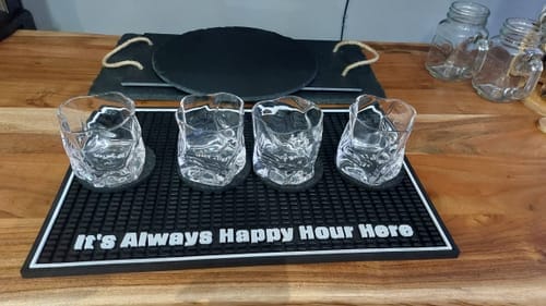 Customer photo review of M&B Whisky Wave Glass Set