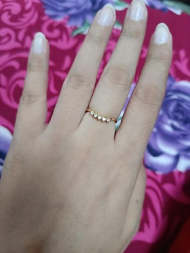 Customer photo review of Golden Eternity Ring
