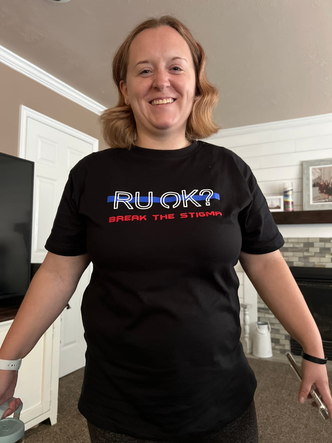 Customer photo review of Stigma-Breaking Unisex Tee