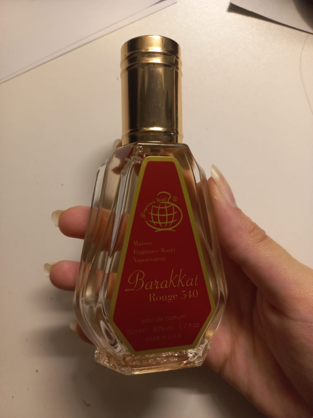 Customer photo review of Barakkat Rouge 540 EDP 50ml
