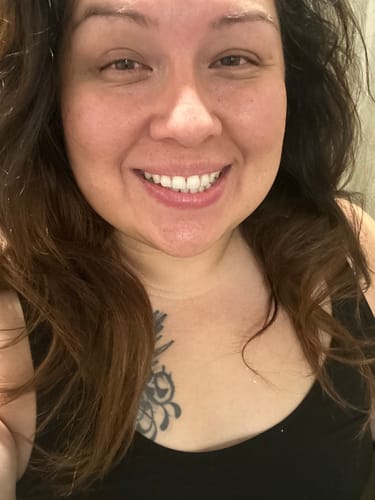 Customer photo review of Fluoride Free, Hydroxyapatite, Whitening Toothpaste - Freshens Breath, Fights Plaque - CocoMint Jasmine Neem, 4.2oz