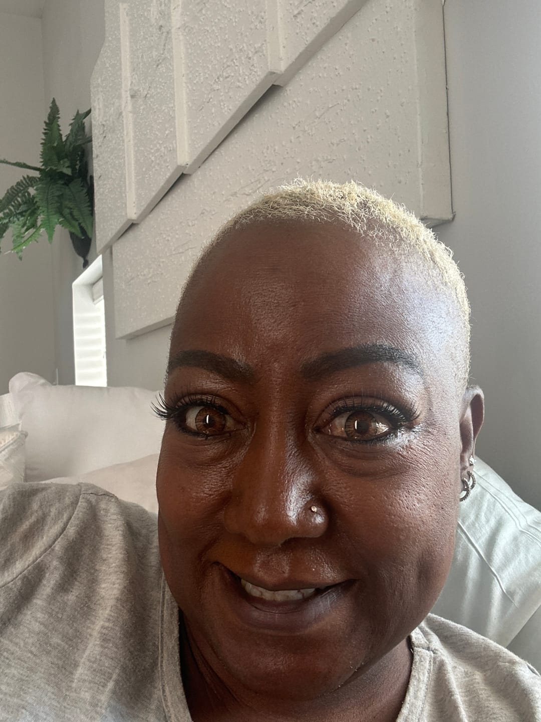 Customer photo review of Three Tone HONEY Brown Prescription Coloured Contact Lenses