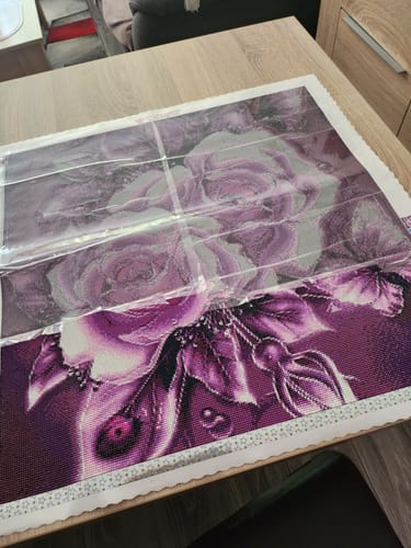 Customer photo review of 5D Diamond Painting Lila Rose