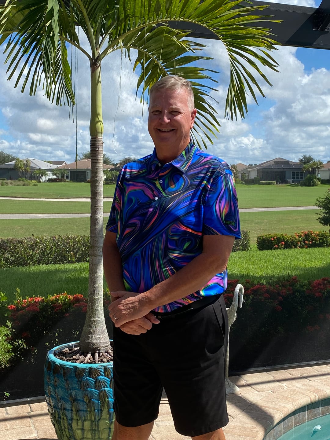 Customer photo review of Pique Stretch Polo