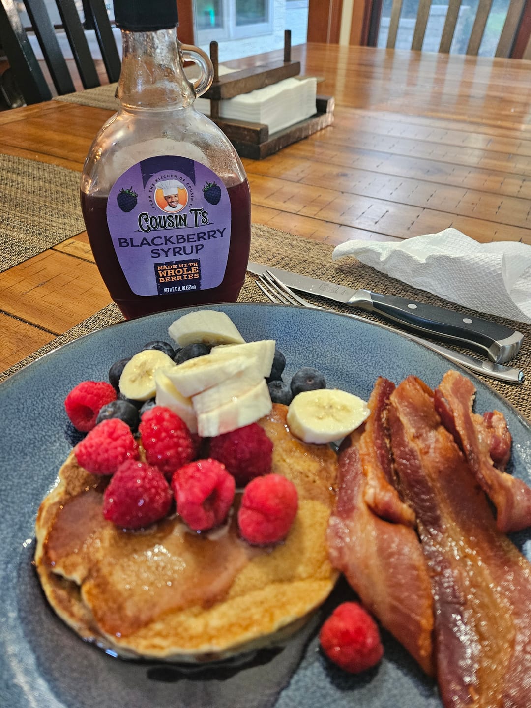 Customer photo review of Cousin T's Blackberry Syrup