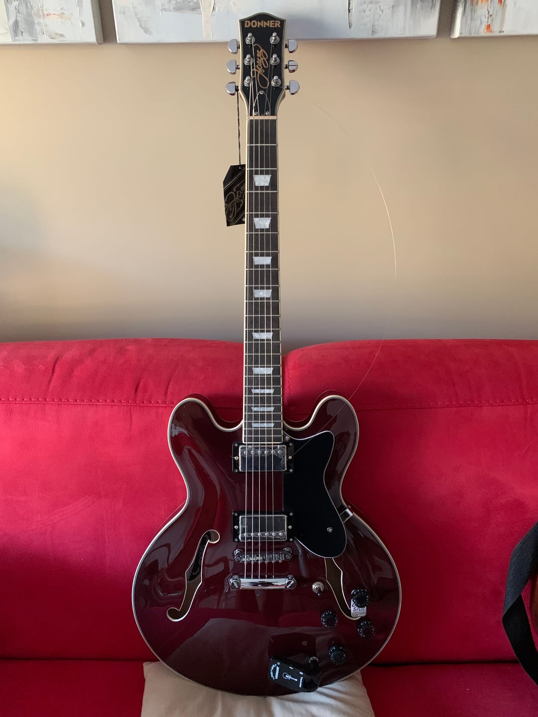 Customer photo review of Donner DJP-1000 Guitare Jazz Électrique
