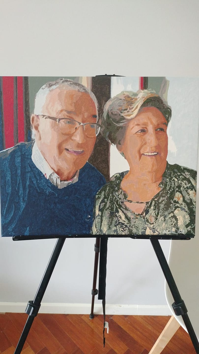 Customer photo review of Pintar por números personalizado | Cuadro personalizado