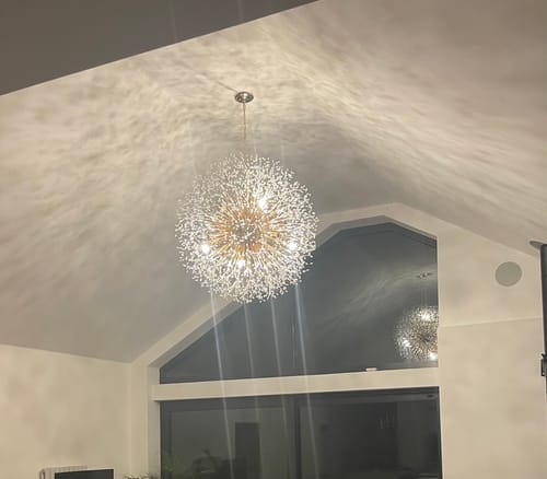Customer photo review of 20-Light Oversized Large Luxury Sputnik Firework Chandelier