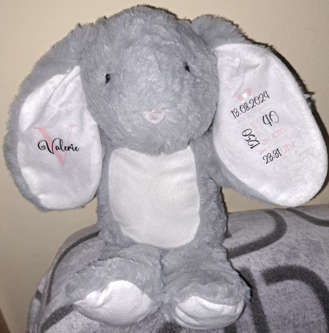 Customer photo review of Zur Geburt - Kinder-Stoffhase